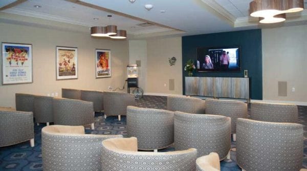 Movie theater inside of The Madyson at Palm Beach Gardens