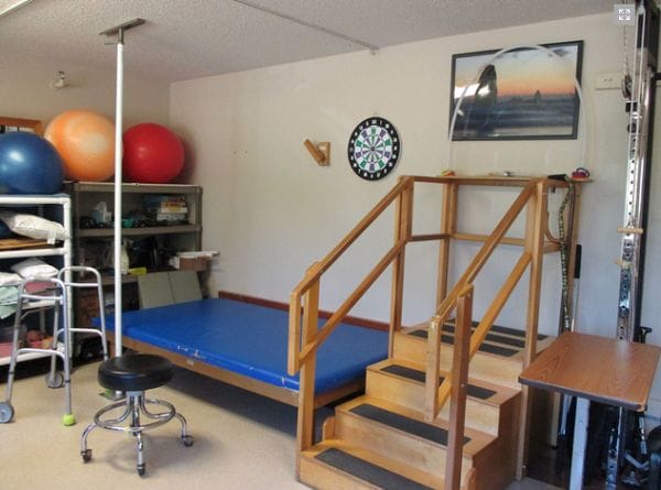 Rehab gym and therapy equipment in Willapa Harbor Care Center
