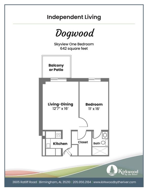 Kirkwood by the River dogwood floor plan