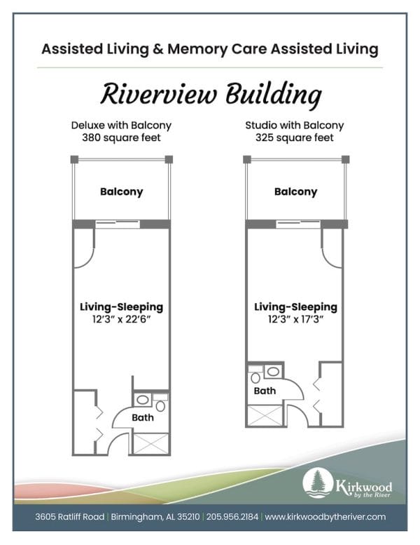 Kirkwood by the River riverview floor plan