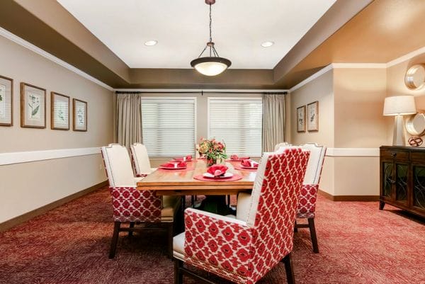 Private dining room in MorningStar of Boise