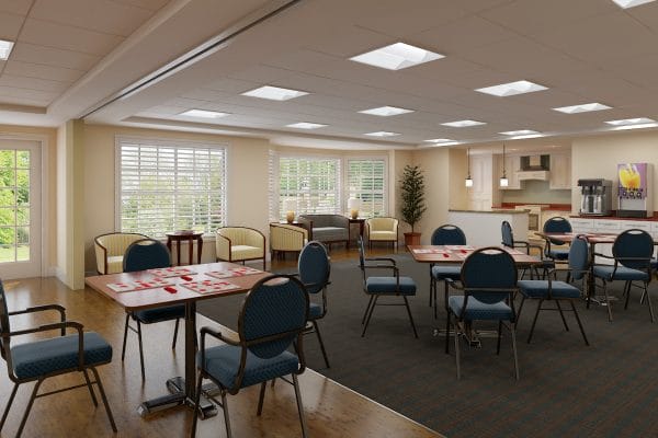 Aston Gardens At The Courtyards resident activity room
