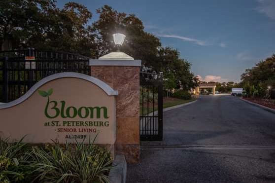 Bloom at St. Petersburg gated entrance and signage