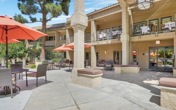 Outdoor Patio with Seating Area at The Reserve at Thousand Oaks