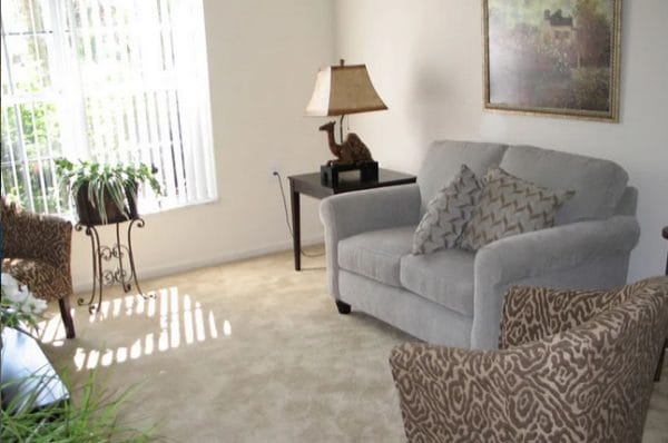 Grand Villa of Delray West model living room