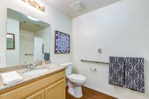 Bathroom in Model Apartment at Cypress Place