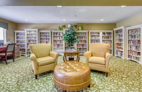 Library at Pacifica Senior Living Menifee