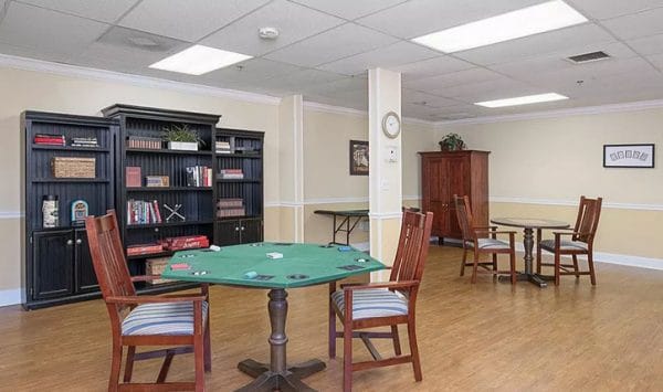 The Lakes of Dunedin card and game room