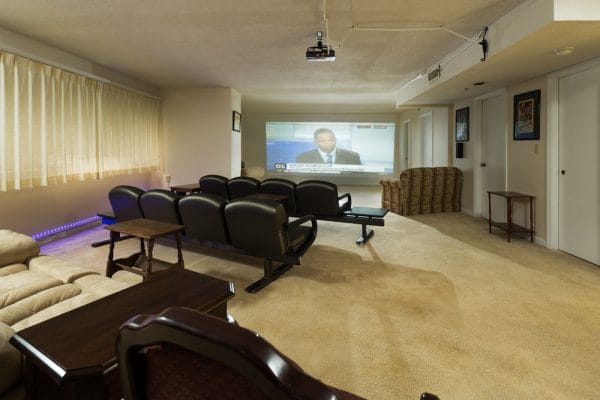 Mount Royal Towers resident movie theater