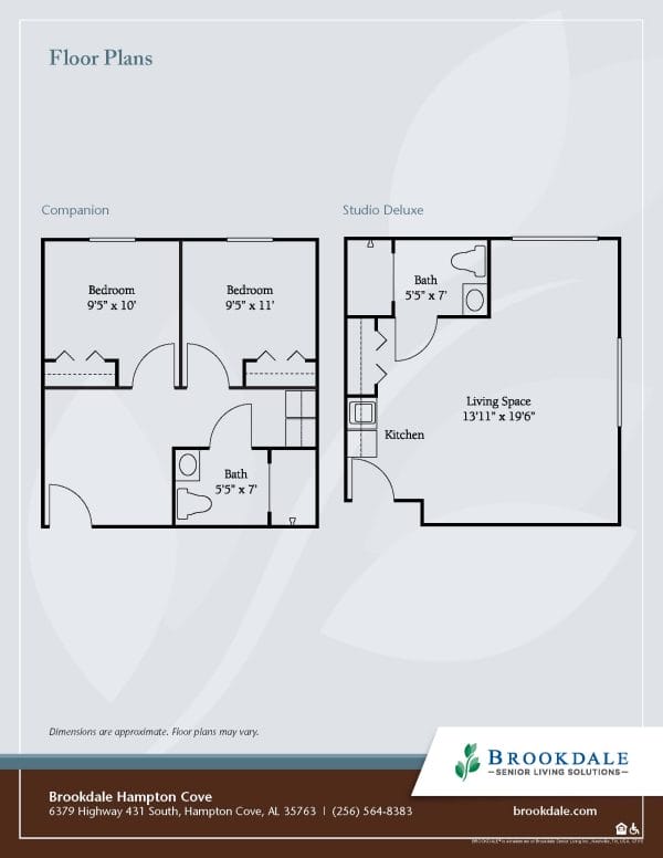Brookdale Hampton Cove floor plan 2