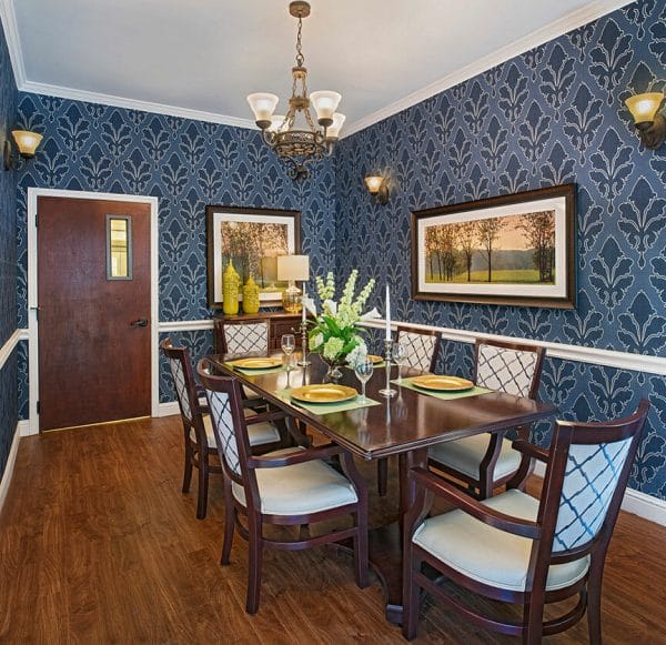 Private dining room in Charter Senior Living of Orland Park
