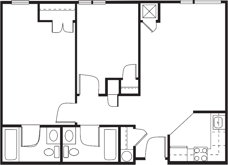 Guardian Place Retirement Community 2/2 floor plan4