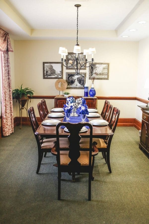 Private dining room in Oaks at Habersham