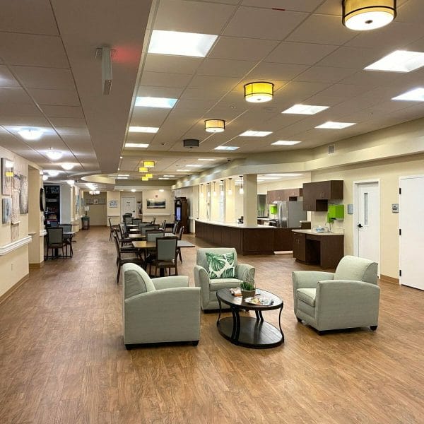 Parkside Assisted Living and Memory Cottage community living area