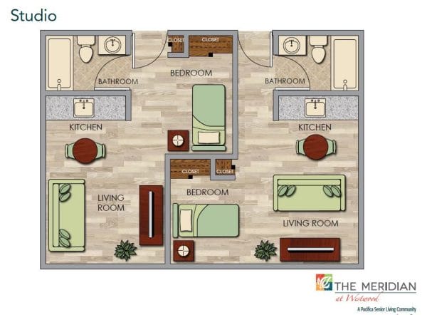 The Meridian at Westwood floor plan 2