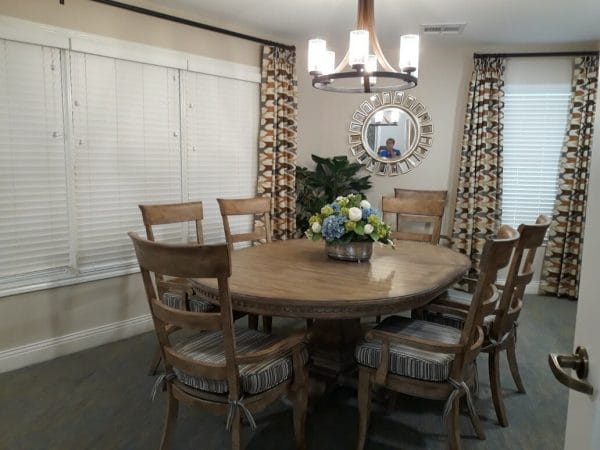 Private dining room in Heritage Place Fredericksburg