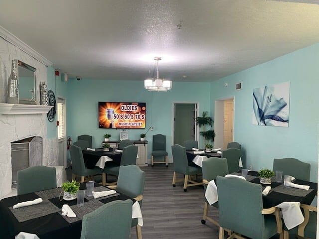 Community dining room in GrandCare Assisted Living