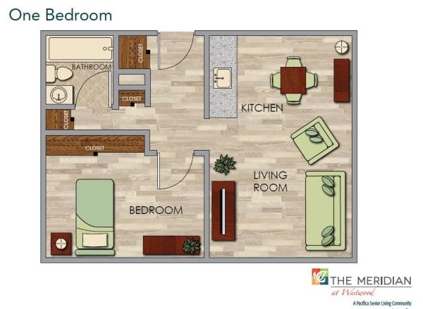 The Meridian at Westwood floor plan 1