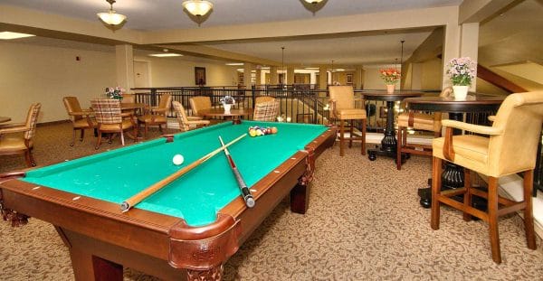 TerraBella Greenville billiards room