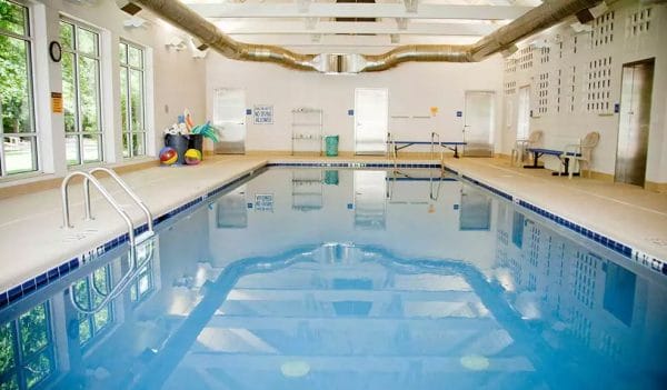 The indoor swimming pool at The Village at Summerville