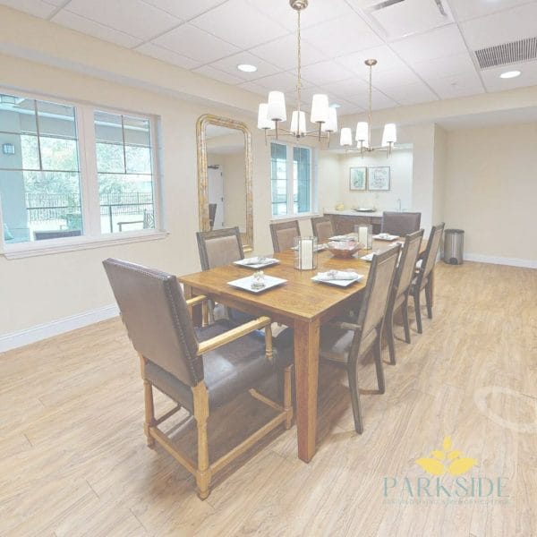 Parkside Assisted Living and Memory Cottage private dining room