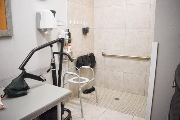 Accesible bathroom in Loving Heart Adult Day Care