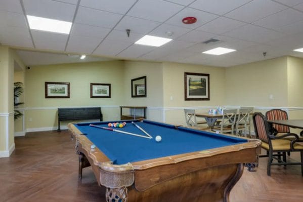 Billiards room in Grand Villa of New Port Richey