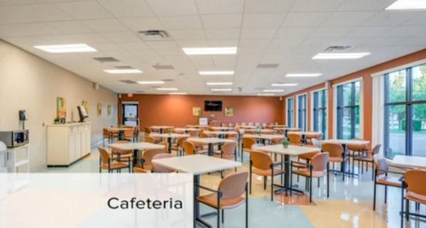 Encompass Health Rehabilitation Hospital of Sarasota cafeteria seating