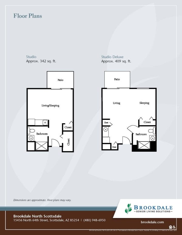 Brookdale North Scottsdale floor plan 1