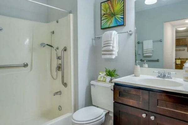 Resident bathroom at Grand Villa of Clearwater