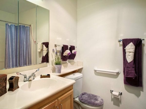 Bathroom in Model Apartment at Sunrise Huntington Beach