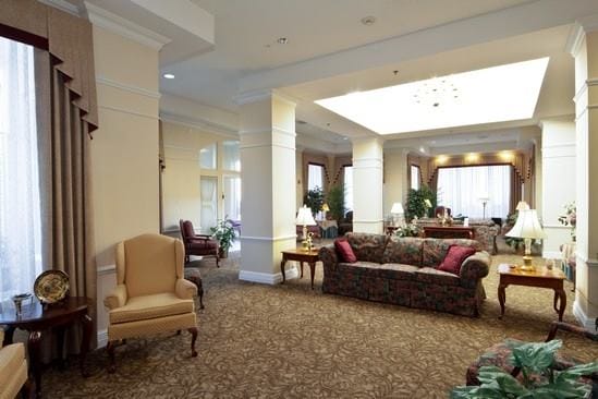 The Waterford at Columbia lobby and resident gathering spaces