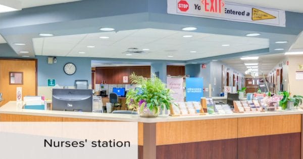Encompass Health Rehabilitation Hospital of Sunrise nurses station