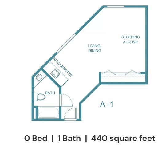 A-1 Floor Plan at The Oakmont