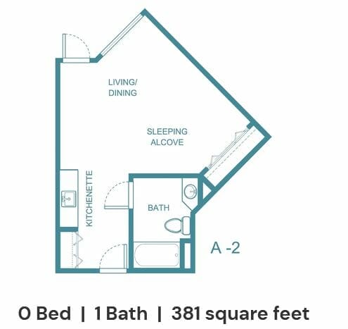 A-2 Floor Plan at The Oakmont