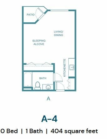 A-4 Floor Plan at The Oakmont