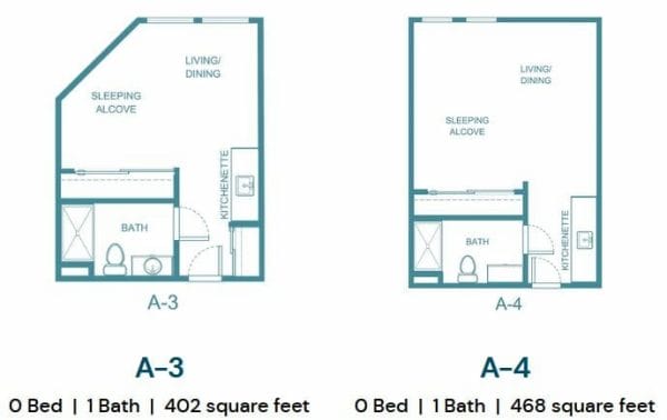 A3 and A4 Floor Plans at The Palms