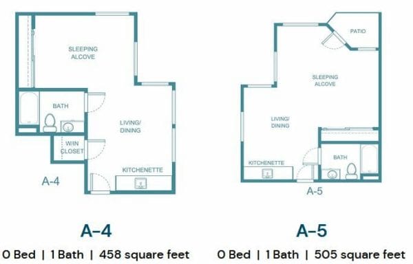 A4 and A5 Floor Plan at Columbus Estates