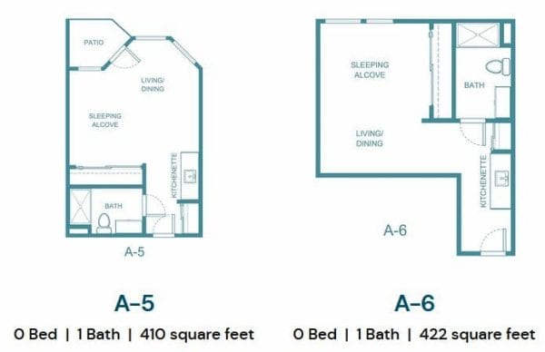 A5 and A6 Floor Plans at The Palms