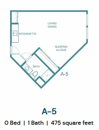 A-5 Floor Plan at Hilltop Estates
