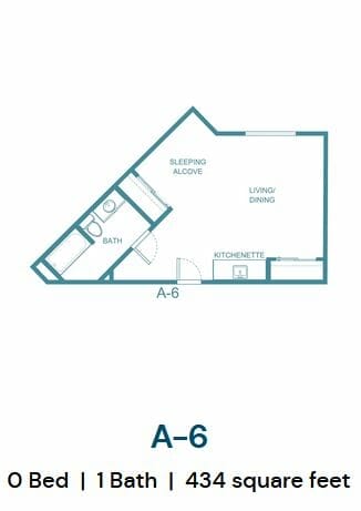 A-6 Floor Plan at Hilltop Estates
