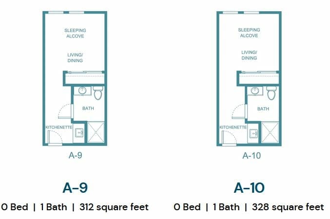 A9 and A10 Floor Plan at The Palms