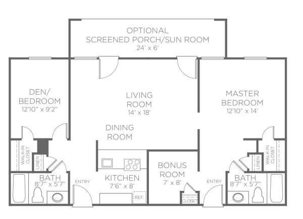 Abbotswood at Irving Park Deluxe floor plan