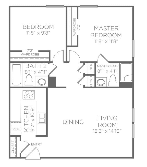 Abbotswood at Irving Park Upgraded floor plan