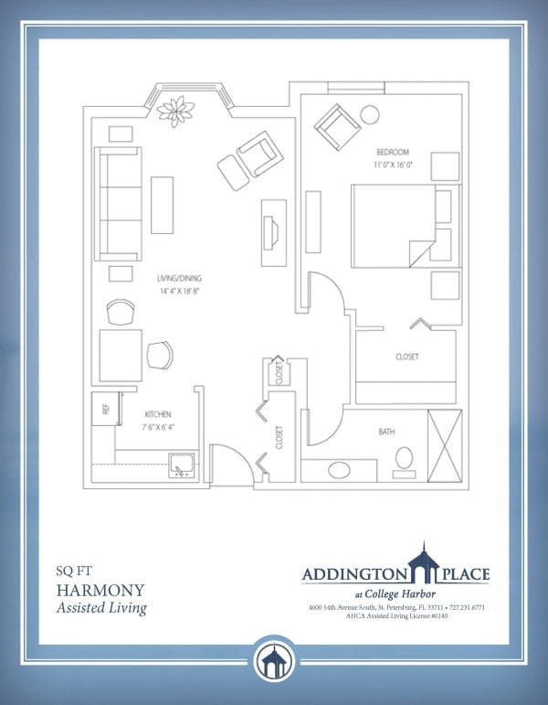 Addington Place at College Harbor floor plan 3