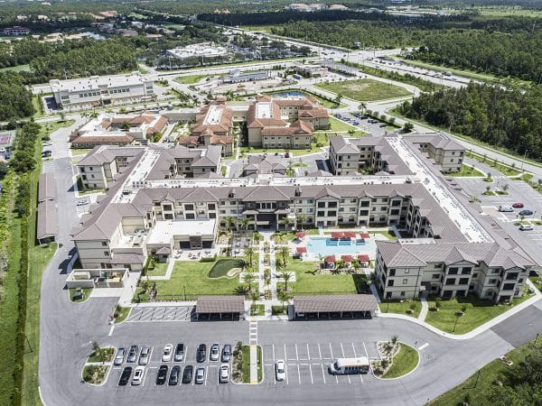 Aerial view of the property at Discovery Village At Naples