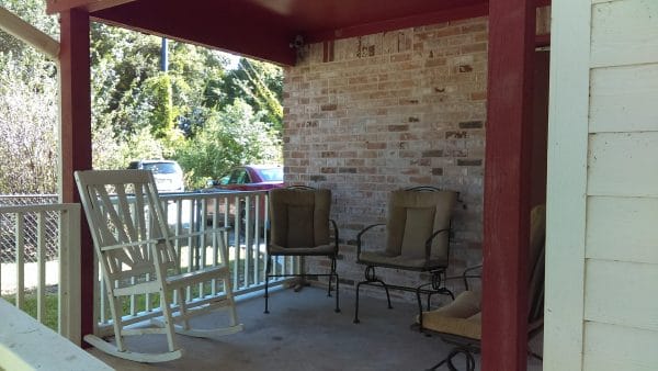 Always Home Assisted Living Porch Seating