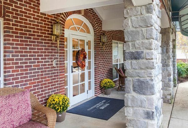 Front door entrance to Charter Senior Living of Annapolis
