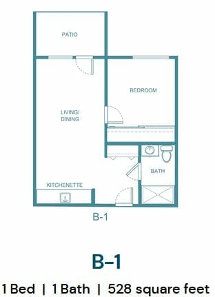 B-1 Floor Plan at Mission Commons