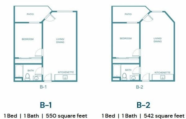 B1 and B2 Floor Plan at Columbus Estates